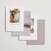 "Blush" - Save the Dates in Rose by Sumak Studio - Back of Card Options