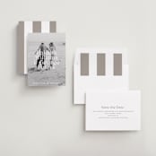 "Faded" - Save the Dates in Powder by Megan Davis - Assembled