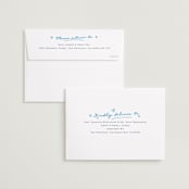 "The Right Stripes" - Save the Dates in Pink Grapefruit by Jackie Crawford - FREE Recipient Addressing