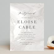 "Moody Marbling" - Save the Dates in Taupe by Hooray Creative - Front