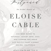 "Moody Marbling" - Save the Dates in Taupe by Hooray Creative - Detail