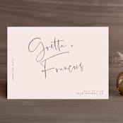 "Oversized" - Save the Dates in Rosewater by Mere Paper - Front