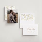 "beautiful monogram" - Save the Dates in Ivory by Phrosné Barwood - Assembled