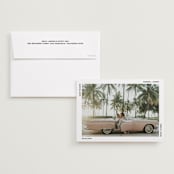 "Modern" - Save the Dates in Moon by Kelly Watkins - Save the Date with Envelope