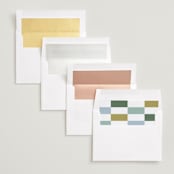 "Color Cubes" - Save the Dates in Fern by Kelly Watkins - Envelope Liner Options