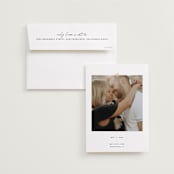 "Camellia" - Save the Dates in Camellia by Blustery August - Save the Date with Envelope