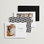 "Big bold date" - Save the Dates in Ecru by Jackie Crawford - Back of Card Options