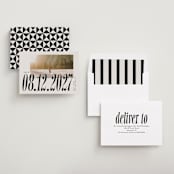 "Big bold date" - Save the Dates in Ecru by Jackie Crawford - Assembled
