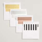 "Big bold date" - Save the Dates in Ecru by Jackie Crawford - Envelope Liner Options