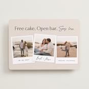 "Say Less" - Save the Dates in Almond by Stephanie Hawkes - Front
