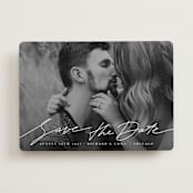 "Elegant Lines" - Save the Dates in Cotton by Anastasia Makarova - Front