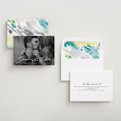 "Elegant Lines" - Save the Dates in Cotton by Anastasia Makarova - Assembled