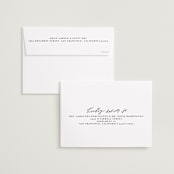 "Elegant Lines" - Save the Dates in Cotton by Anastasia Makarova - FREE Recipient Addressing