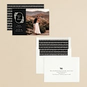 "Heirloom Wreath" - Save the Dates in Ink by Laura Hankins - Assembled