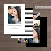 "Love Series" - Save the Dates in Jet by Kimberly FitzSimons - Back of Card Options