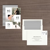 "Love Series" - Save the Dates in Jet by Kimberly FitzSimons - Assembled