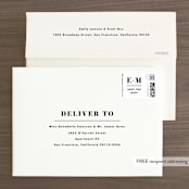 "Love Series" - Save the Dates in Jet by Kimberly FitzSimons - FREE Recipient Addressing