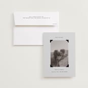 "scrapbook frame" - Save the Dates in Cream by Jenny Millington - Save the Date with Envelope