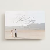 "Enchantment" - Save the Dates in Graphite by Snow and Ivy - Front