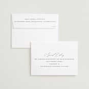 "Enchantment" - Save the Dates in Graphite by Snow and Ivy - FREE Recipient Addressing