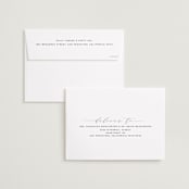 "Modern Elegance" - Save the Dates in Snow by Alexandra Dzh - FREE Recipient Addressing