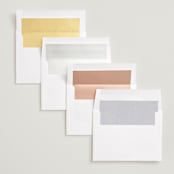 "Modern Elegance" - Save the Dates in Snow by Alexandra Dzh - Envelope Liner Options