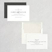 "Classically Stated" - Save the Dates in Charcoal by Roxy Cervantes - Assembled