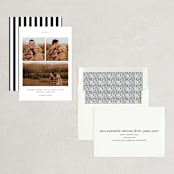 "Simple Bliss" - Save the Dates in Slate by That Girl Press - Assembled