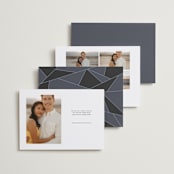 "lovingly" - Save the Dates in Midnight by Abi de Leon - Back of Card Options