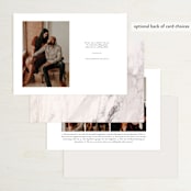 "Harmony" - Save the Dates in Cream by AK Graphics - Back of Card Options