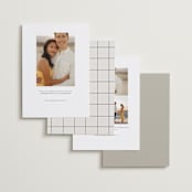 "headline" - Save the Dates in Dew by Pixel and Hank - Back of Card Options