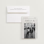 "headline" - Save the Dates in Dew by Pixel and Hank - Save the Date with Envelope