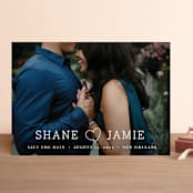 "Heart Love" - Save the Dates in Cloud by Chasity Smith - Front