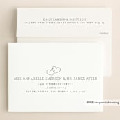 "Heart Love" - Save the Dates in Cloud by Chasity Smith - FREE Recipient Addressing