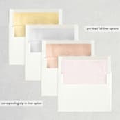 "Always" - Save the Dates in Blush by Susan Brown - Envelope Liner Options