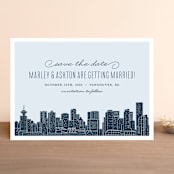 "Big City - Vancouver" - Save the Dates in Pale Blue by Hooray Creative - Front