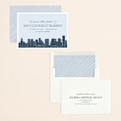 "Big City - Vancouver" - Save the Dates in Pale Blue by Hooray Creative - Assembled