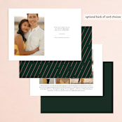 "Modern Stamp" - Save the Dates in Palm by Jessica Corliss - Back of Card Options
