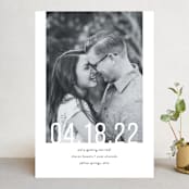 "Date Check" - Save the Dates in Noir by Up Up Creative - Front