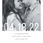 "Date Check" - Save the Dates in Noir by Up Up Creative - Detail