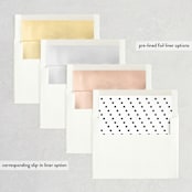 "Date Check" - Save the Dates in Noir by Up Up Creative - Envelope Liner Options