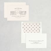"Hyde Park" - Save the Dates in Soft Ivory by Meagan Christensen - Assembled