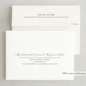 "Hyde Park" - Save the Dates in Soft Ivory by Meagan Christensen - FREE Recipient Addressing