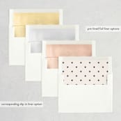 "Hyde Park" - Save the Dates in Soft Ivory by Meagan Christensen - Envelope Liner Options