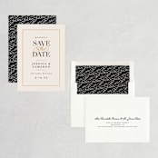 "Ivory Details" - Save the Dates in Smoke by Jennifer Wick - Assembled
