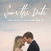 "Everlasting" - Save the Dates in Snow by Chasity Smith - Detail