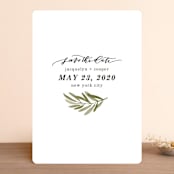 "Olive Branch" - Save the Dates in Olive by Wildfield Paper Co - Front