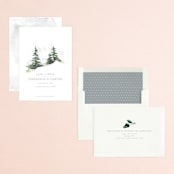 "On the Slopes" - Save the Dates in Fog by Mere Paper - Assembled