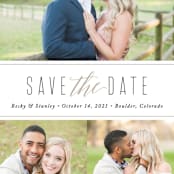 "Opulent" - Save the Dates in Cloud by Jessica Williams - Detail