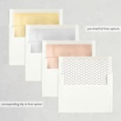 "Opulent" - Save the Dates in Cloud by Jessica Williams - Envelope Liner Options
